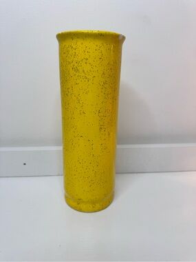 Yellow Speckled Ceramic Bud Vase - Home Accents